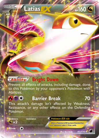 Latias EX (85/116) [Blanco y negro: Plasma Freeze] 