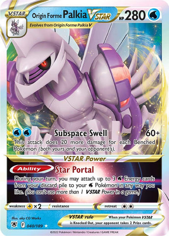 Origin Forme Palkia VSTAR (040/189) [Espada y escudo: Resplandor astral] 