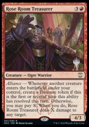 Rose Room Treasurer (paquete promocional) [Streets of New Capenna Commander Promos] 