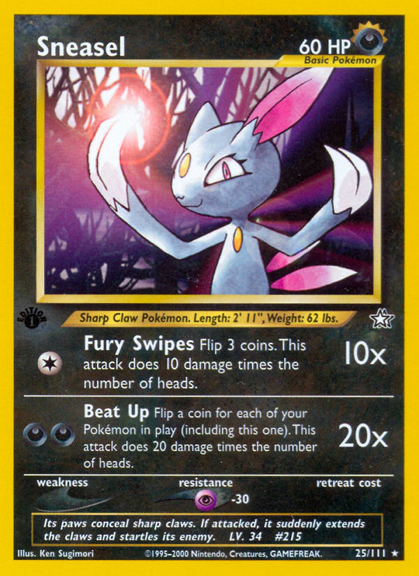 Sneasel (25/111) [Neo Génesis 1.ª edición] 