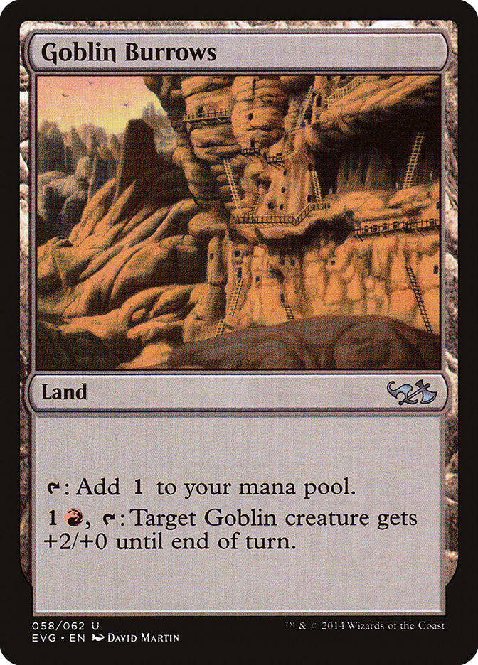 Goblin Burrows (Elfos contra Goblins) [Antología de Duel Decks] 