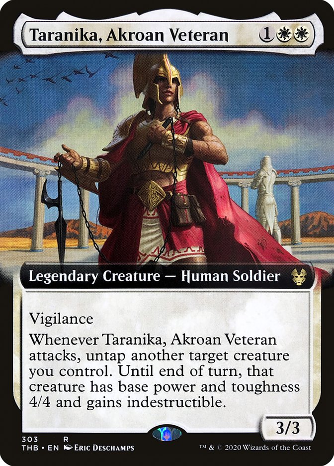Taranika, veterana de Akroan (arte extendido) [Theros Beyond Death] 