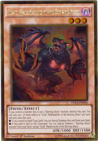 Graff, Malebranche del Abismo Ardiente [PGL3-EN044] Oro Raro 