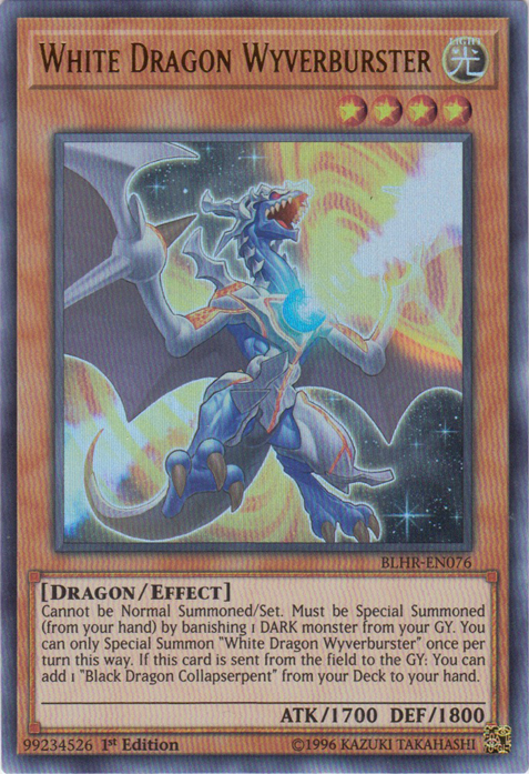 Dragón Blanco Wyverburster [BLHR-EN076] Ultra Raro 