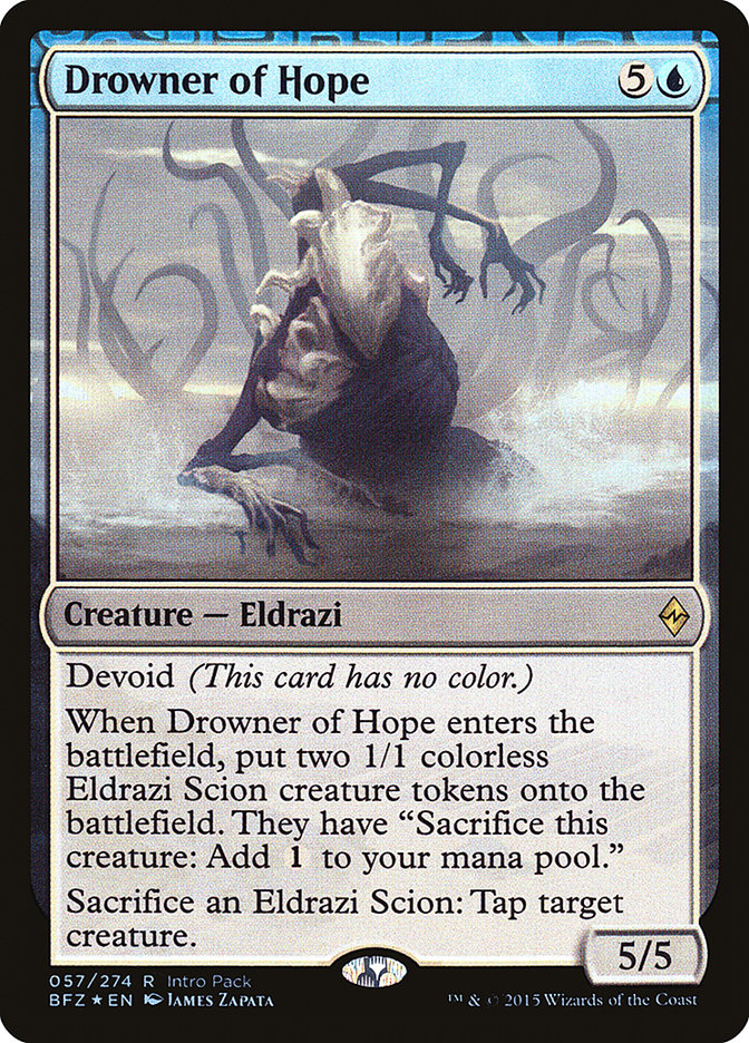 Drowner of Hope (Paquete de introducción) [Promociones de Battle for Zendikar] 