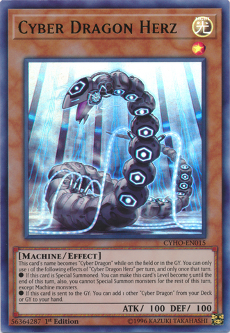 Dragón Cibernético Herz [CYHO-EN015] Ultra Raro 