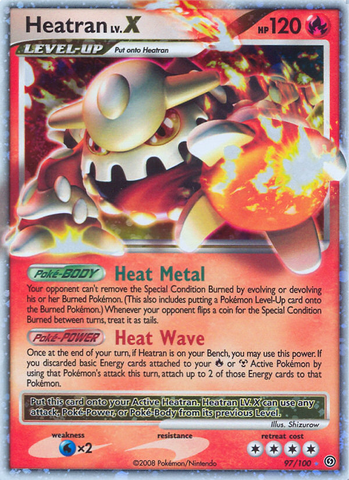 Heatran LV.X (97/100) [Diamante y Perla: Stormfront] 