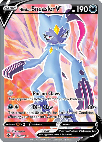 Hisuian Sneasler V (174/189) [Espada y escudo: Resplandor astral] 