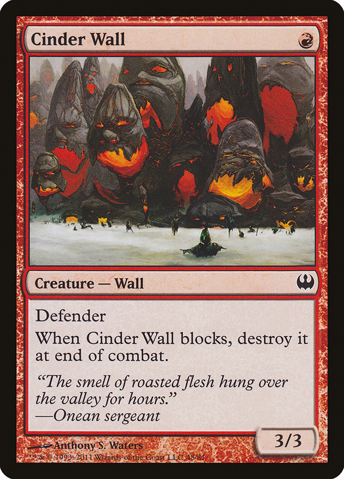 Muro de ceniza [Mazos de duelo: Caballeros contra dragones] 