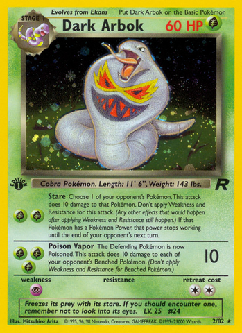 Dark Arbok (2/82) [Equipo Rocket 1.ª edición] 