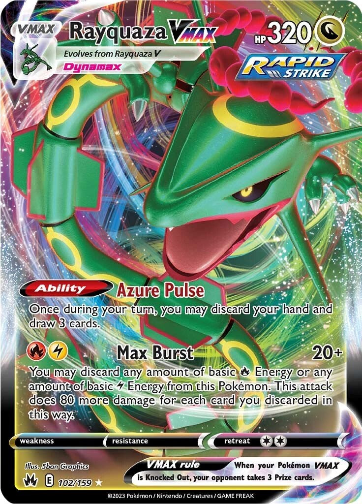 Rayquaza VMAX (102/159) (102) [Espada y escudo: Crown Zenith] 