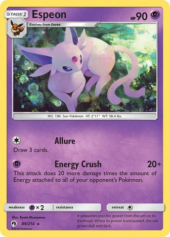 Espeon (89/214) [Sol y Luna: Trueno perdido] 