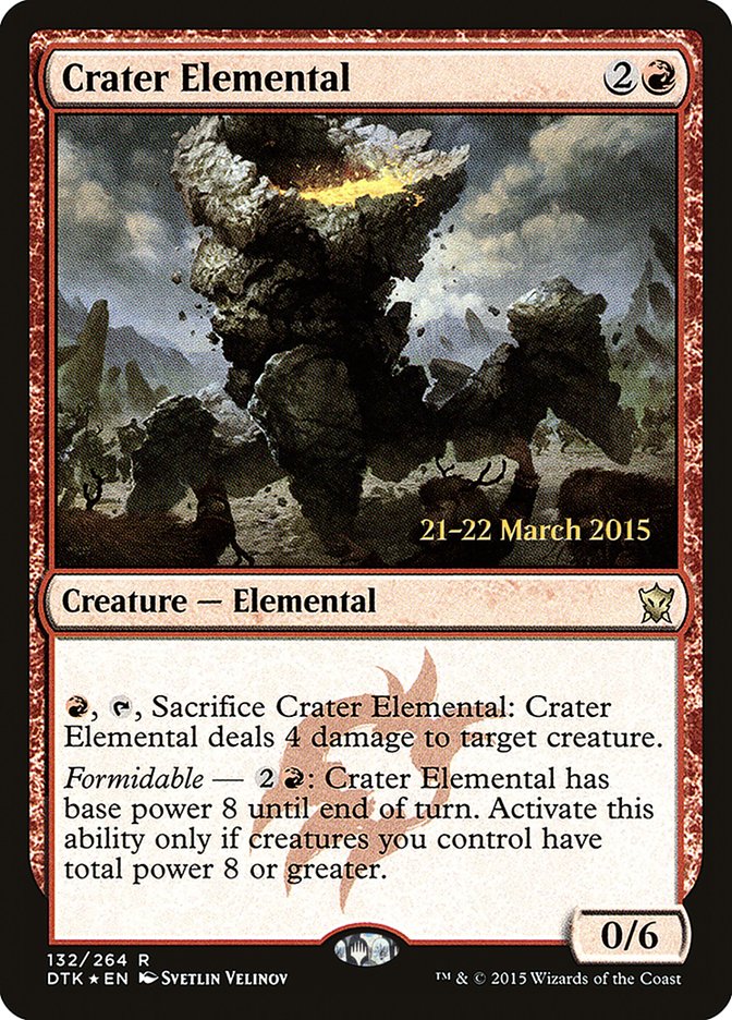 Crater Elemental [Promociones de presentación de Dragones de Tarkir] 