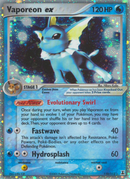 Vaporeon ex (110/113) [EX: Especie Delta] 