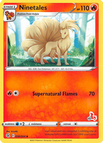 Ninetales (30/264) (Sello de Cinderace n.° 23) [Battle Academy 2022] 