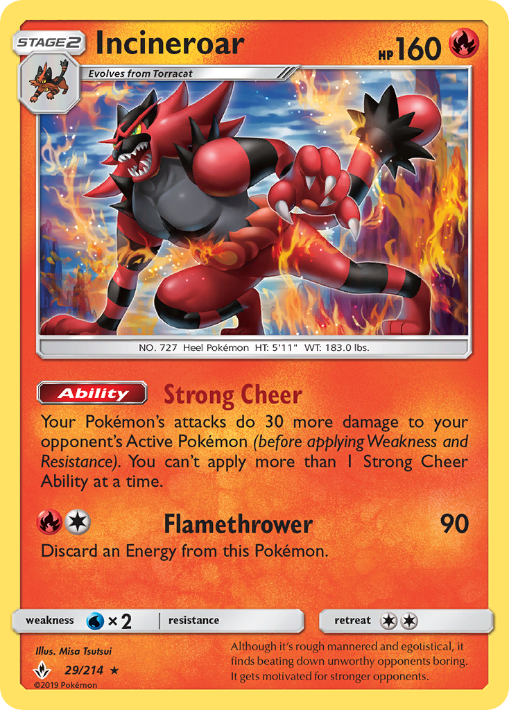 Incineroar (29/214) [Sol y Luna: Vínculos inquebrantables] 
