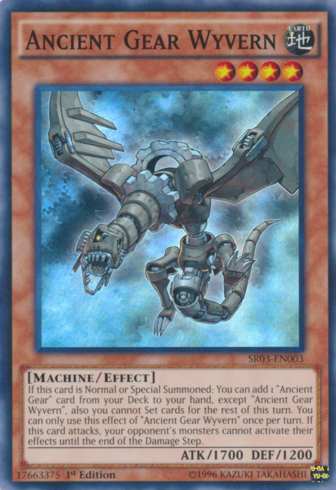 Wyvern de engranaje antiguo [SR03-EN003] Súper raro 
