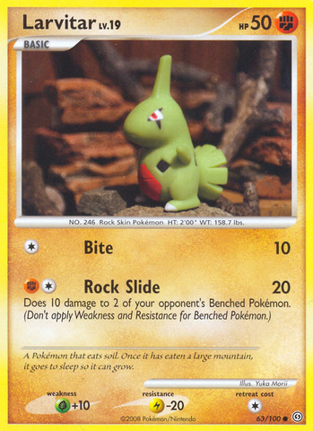 Larvitar (63/100) [Diamante y Perla: Stormfront] 
