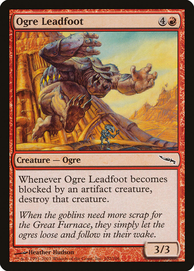 Ogro Pie de Plomo [Mirrodin] 