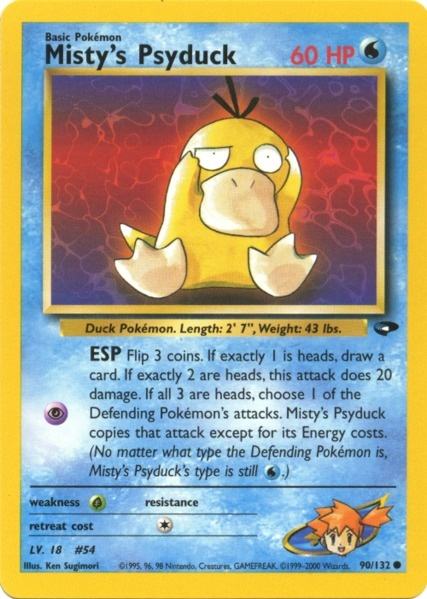 Psyduck de Misty (90/132) [Gym Challenge Unlimited] 