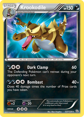 Krookodile (127/124) [Blanco y negro: Dragones exaltados] 