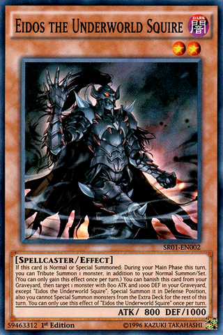 Eidos el Escudero del Inframundo [SR01-EN002] Súper Raro 