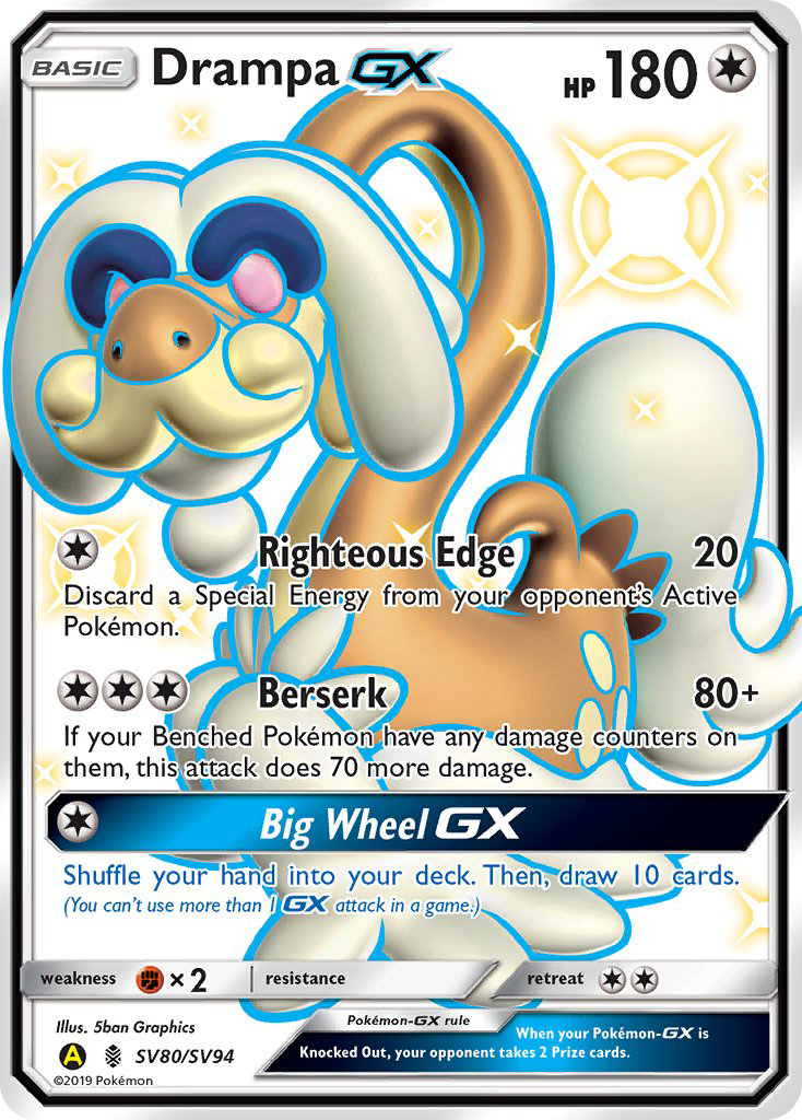 Drampa GX (SV80/SV94) [Sol y Luna: Destinos Ocultos - Bóveda Brillante] 