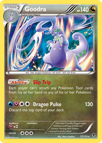 Goodra (77/119) (Cosmos Holo) (Exclusivo en blíster) [XY: Phantom Forces] 