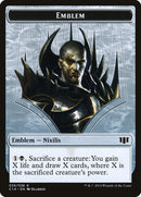 Ob Nixilis del Emblema del Juramento Negro // Zombi (016/036) Ficha de doble cara [Fichas Commander 2014] 