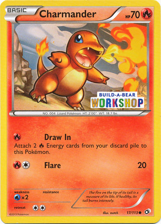 Charmander (17/113) (Exclusivo de Build A Bear Workshop) [Blanco y negro: Tesoros legendarios] 