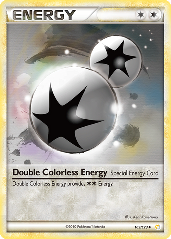 Energía doble incolora (103/123) [HeartGold y SoulSilver: Conjunto básico] 