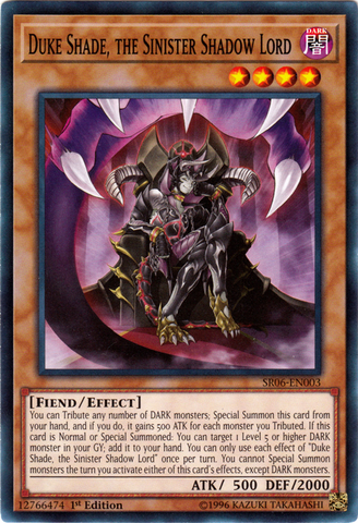 Duke Shade, el Siniestro Señor de las Sombras [SR06-EN003] Común 