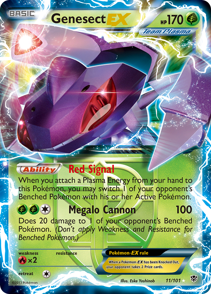 Genesect EX (11/101) [Blanco y negro: Explosión de plasma] 