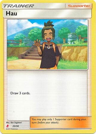 Hau (23/30) [Sol y Luna: Kit de entrenador - Lycanroc] 