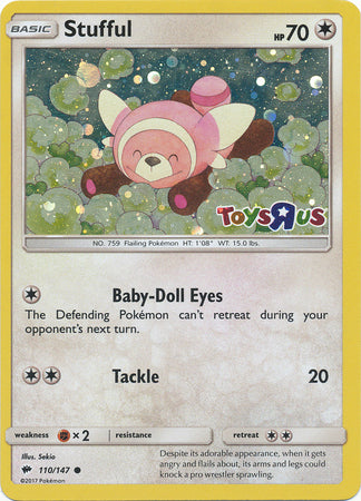 Stufful (110/147) (Promoción de Toys R Us) [Sol y luna: Sombras ardientes] 