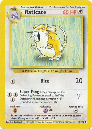 Raticate (40/102) [Conjunto básico ilimitado] 