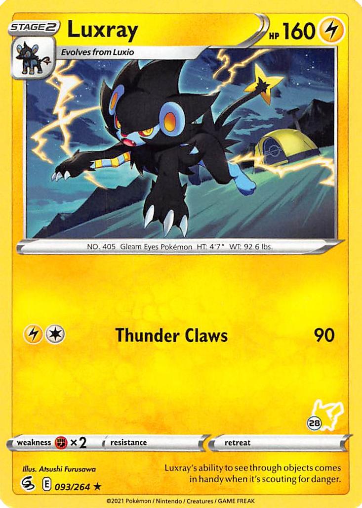 Luxray (093/264) (Sello de Pikachu n.º 28) [Academia de batalla 2022] 