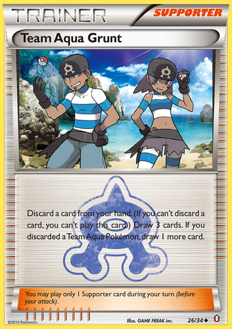 Equipo Aqua Grunt (26/34) [XY: Doble crisis] 