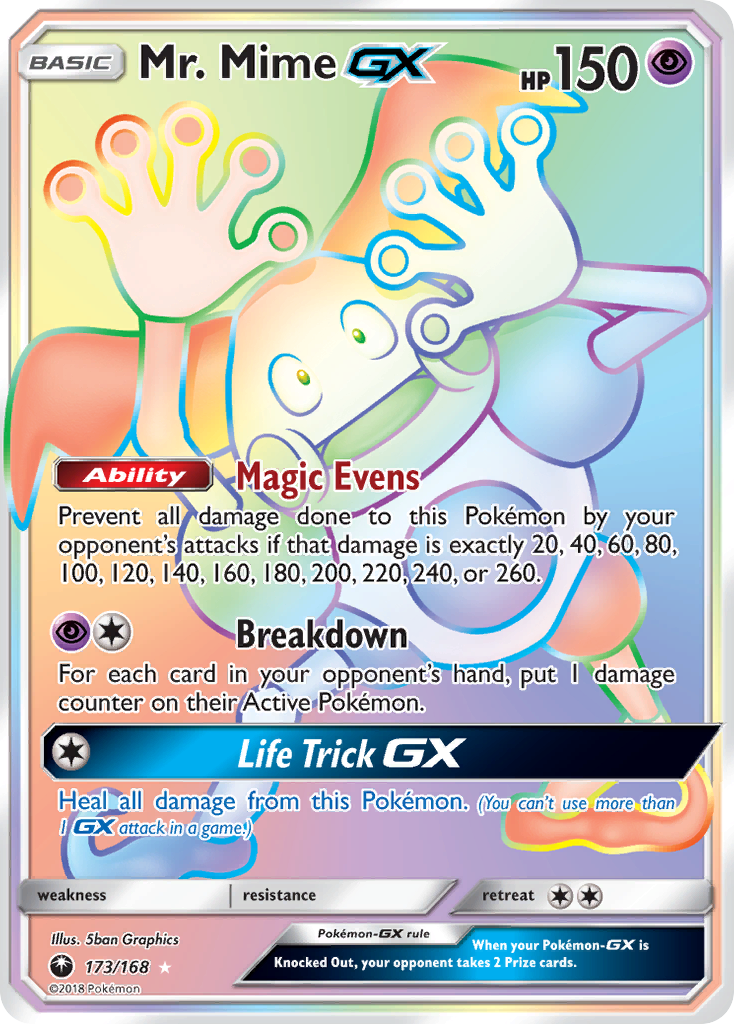 Mr. Mime GX (173/168) [Sol y Luna: Tormenta Celestial] 