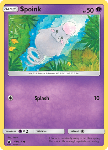 Spoink (41/111) [Sol y Luna: Invasión Carmesí] 