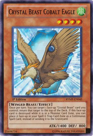 Águila Cobalto Bestia de Cristal [RYMP-EN045] Súper Raro 