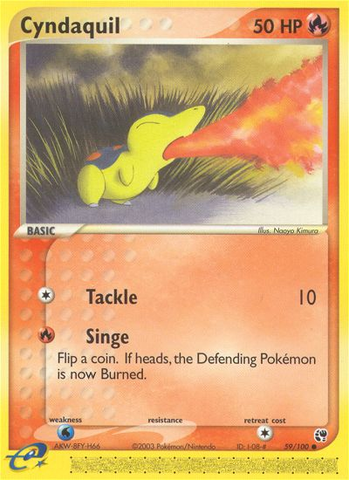 Cyndaquil (59/100) [EX: Tormenta de arena] 