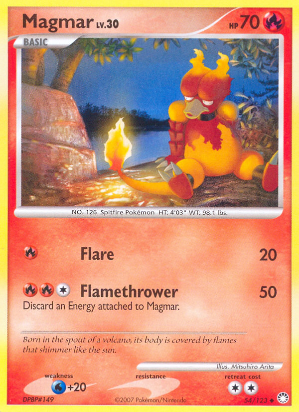 Magmar (54/123) [Diamante y perla: tesoros misteriosos] 