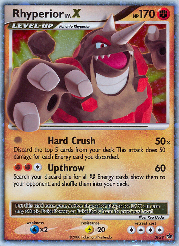 Rhyperior LV.X (DP29) [Diamante y Perla: Promociones de Estrella Negra] 