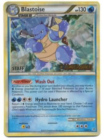 Blastoise (13/95) (Promoción de presentación del personal) [HeartGold y SoulSilver: Black Star Promos] 