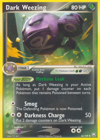 Dark Weezing (42/109) [EX: El regreso del Team Rocket] 