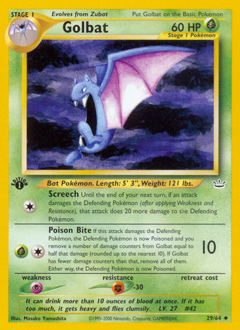 Golbat (29/64) [Neo Revelación 1.ª edición] 
