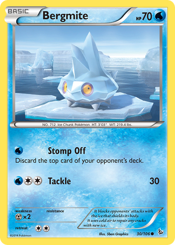 Bergmita (30/106) [XY: Flashfire] 