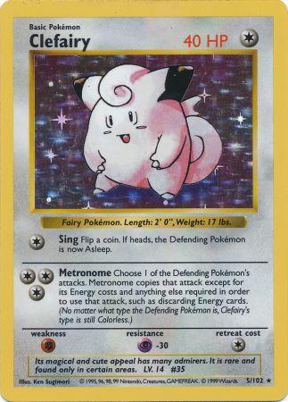 Clefairy (5/102) [Conjunto básico Shadowless Unlimited] 