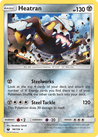 Heatran (98/168) [Sol y Luna: Tormenta Celestial] 